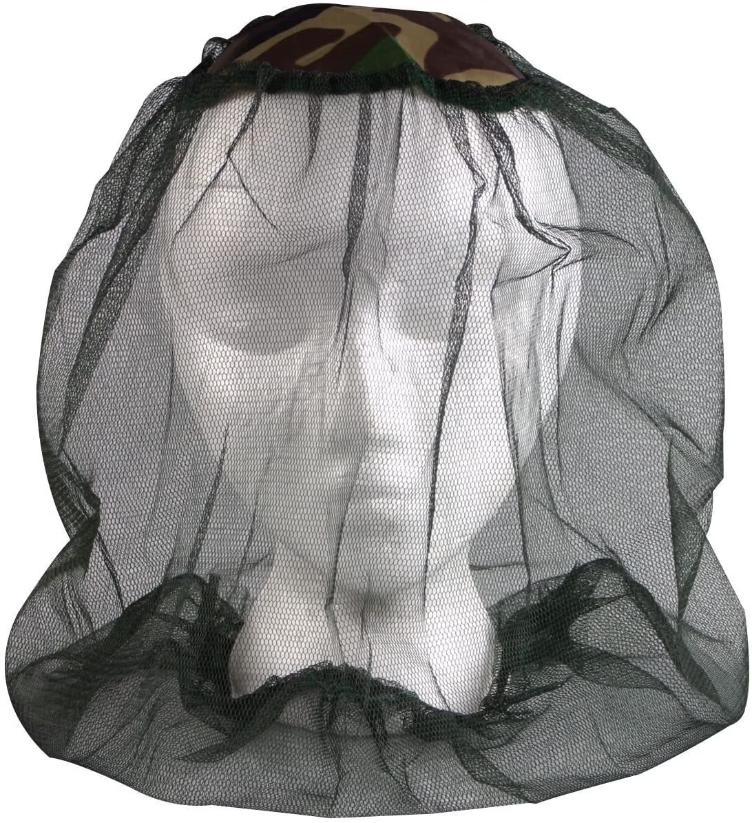 Mosquito Mesh Head Net with Brim, Green