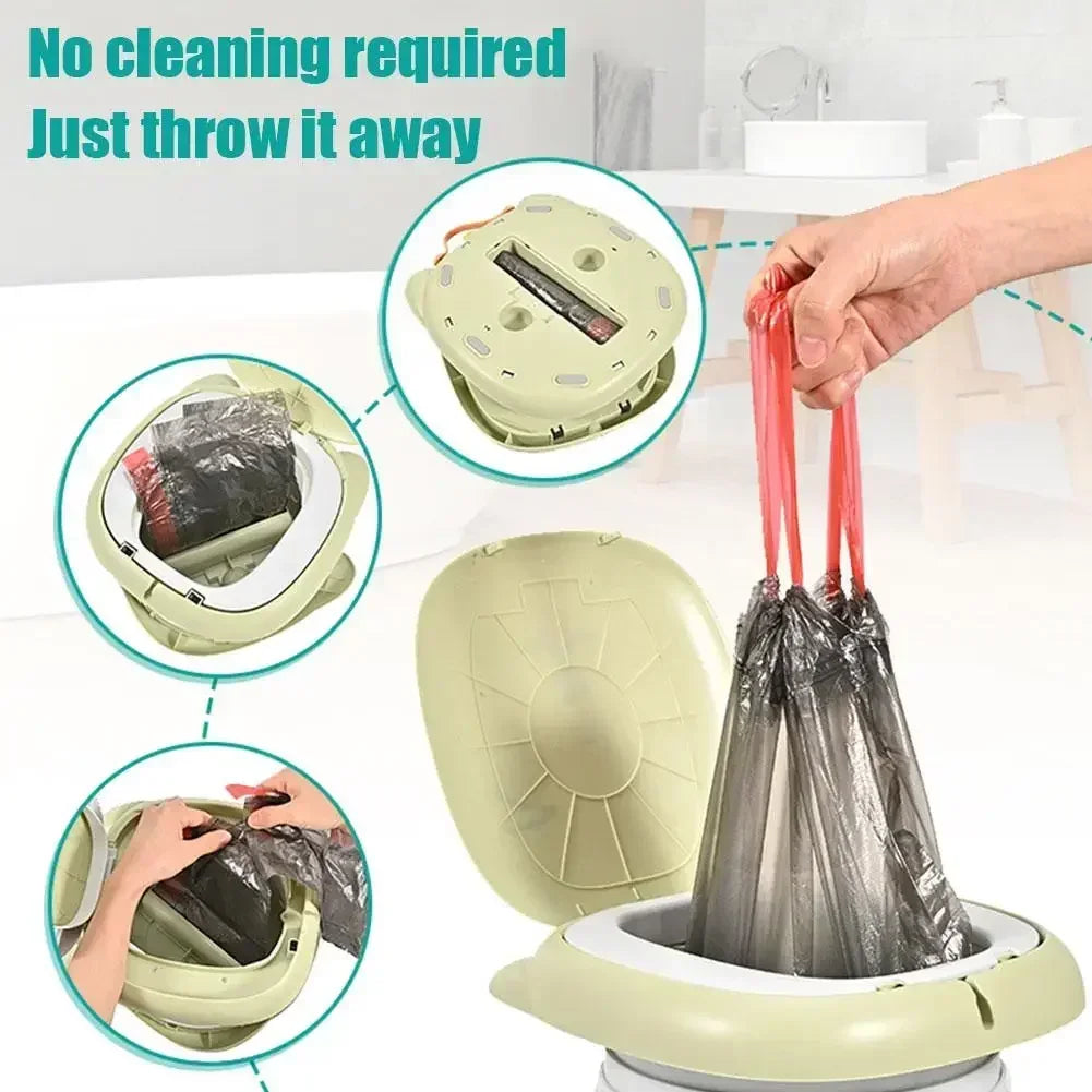 Portable Toilet, Folding Children Portable Potty for Car Camping Indoor Outdoor Bathroom for Baby Kids Children, Camping, Overlanding, Off-roading