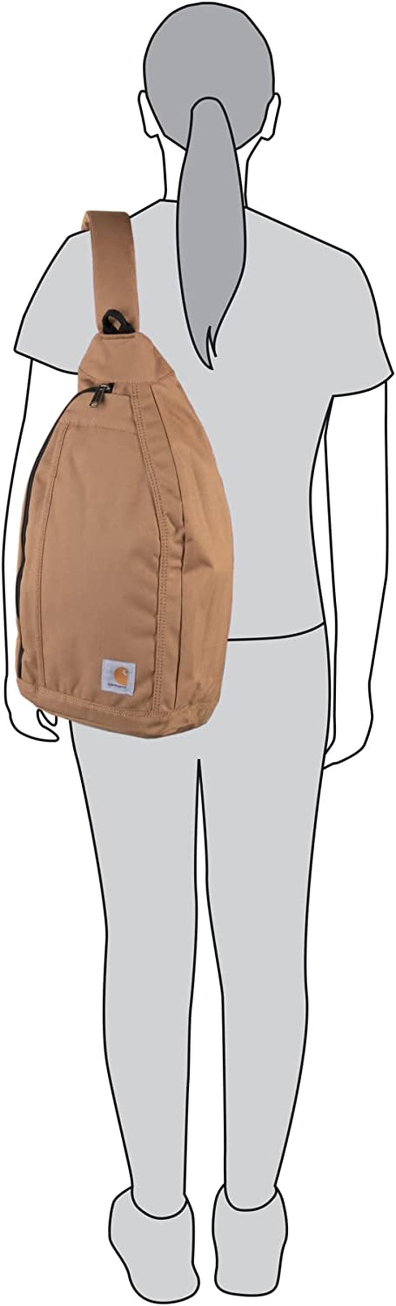 Sling Bag, Sling Crossbody Backpack with Side Release Buckle & Tablet Sleeve, Black