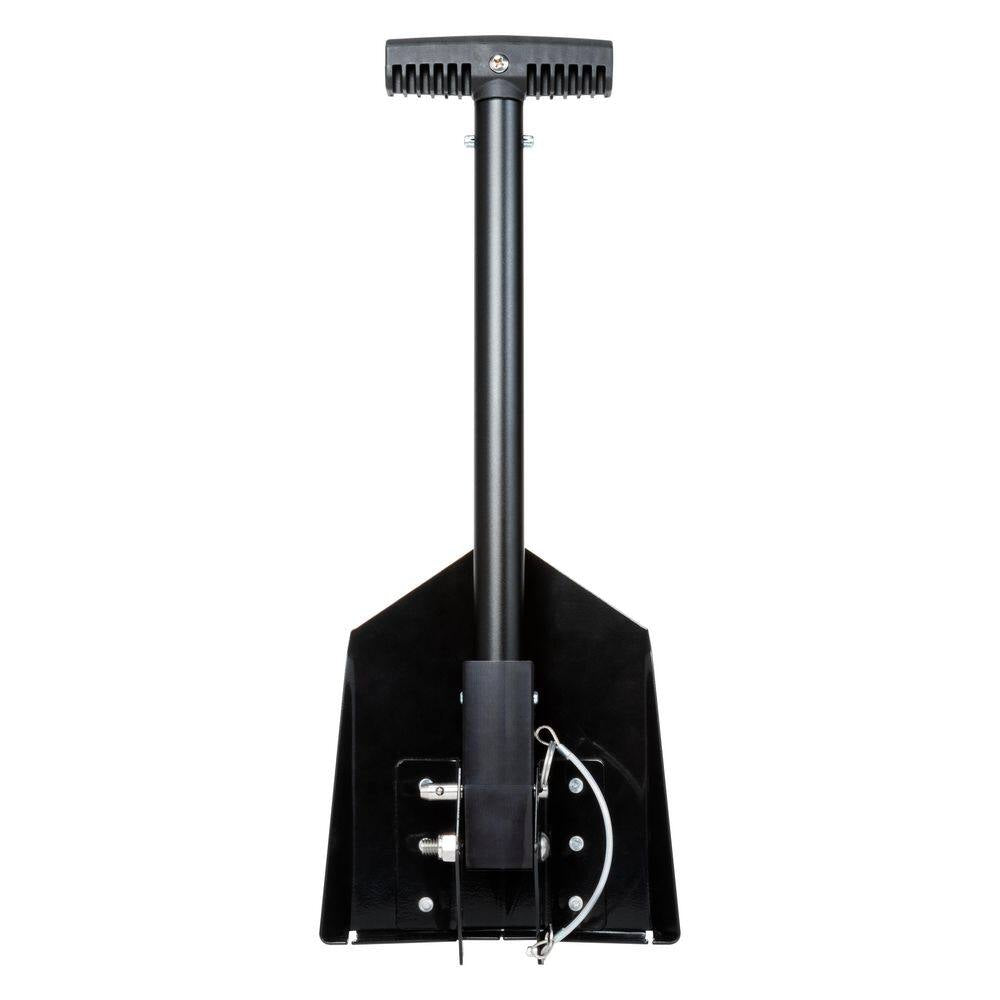 Delta Compact Collapsible Shovel - Carbon Steel Blade and 23 In. Aluminum Handle for Camping and Off-Road Use - Black