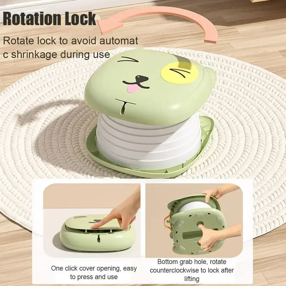 Portable Toilet, Folding Children Portable Potty for Car Camping Indoor Outdoor Bathroom for Baby Kids Children, Camping, Overlanding, Off-roading