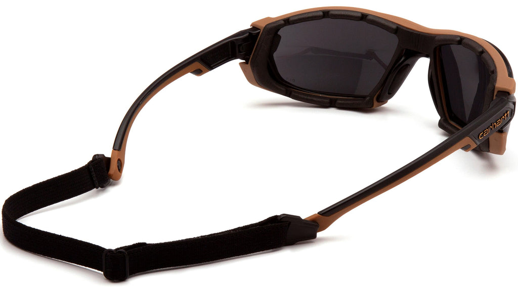 Carhartt  Black & Tan Frame Safety Glasses with Gray H2MAX Anti-Fog Lenses