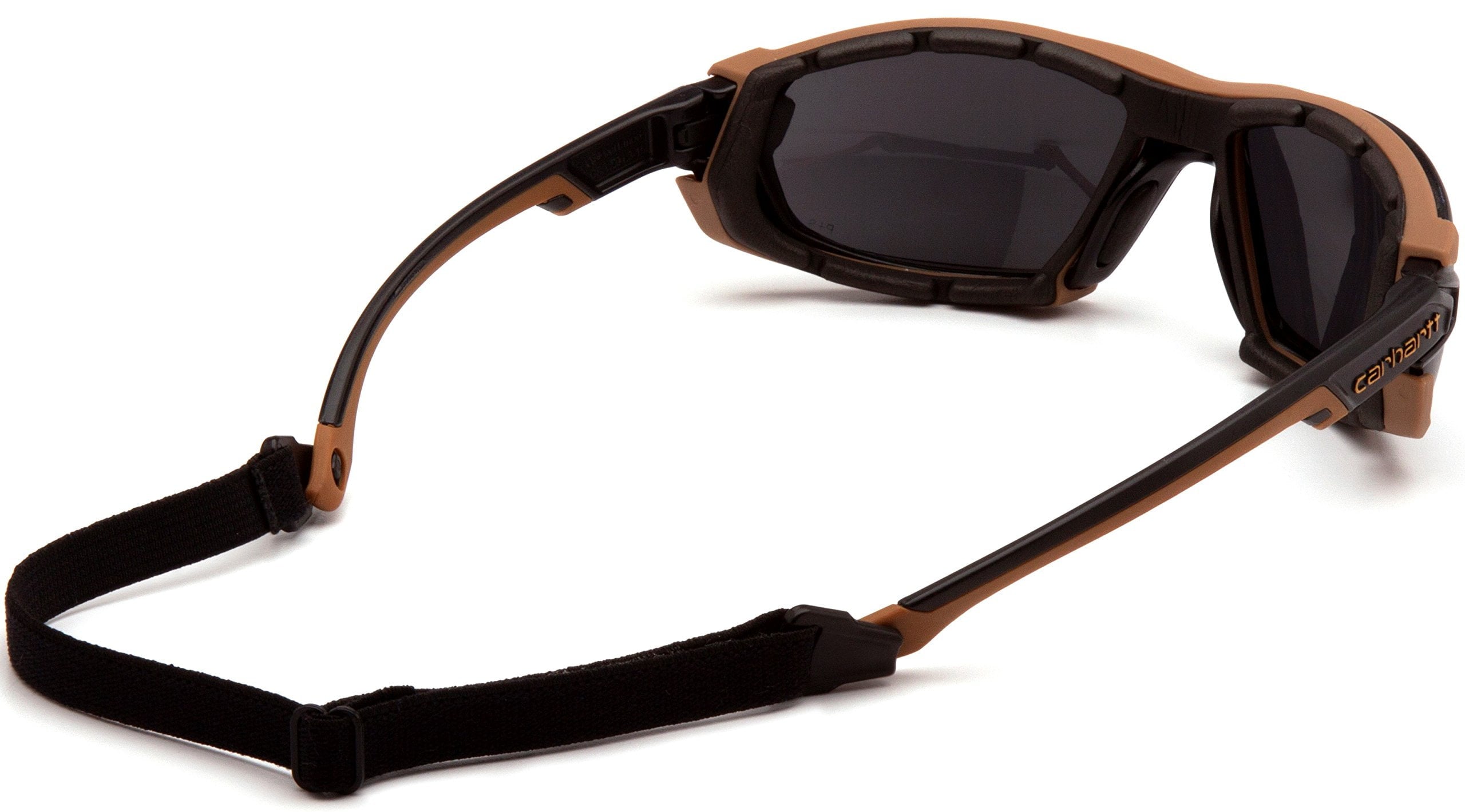 Carhartt  Black & Tan Frame Safety Glasses with Gray H2MAX Anti-Fog Lenses