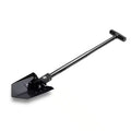 Delta Compact Collapsible Shovel - Carbon Steel Blade and 23 In. Aluminum Handle for Camping and Off-Road Use - Black