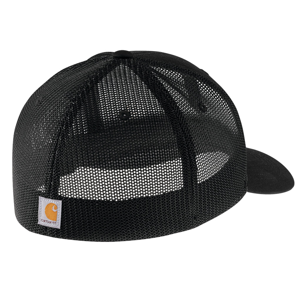 Men'S Black Cotton Trucker Hat M/L