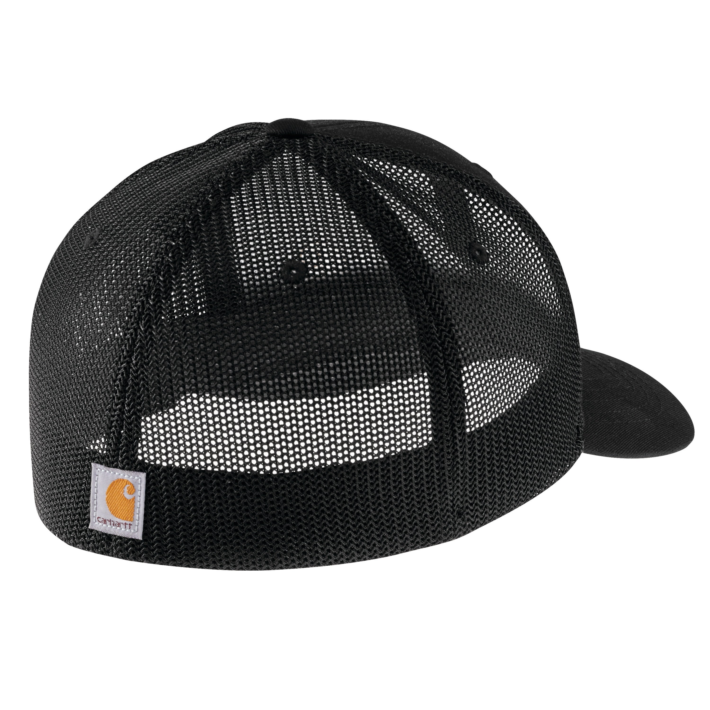 Men'S Black Cotton Trucker Hat M/L