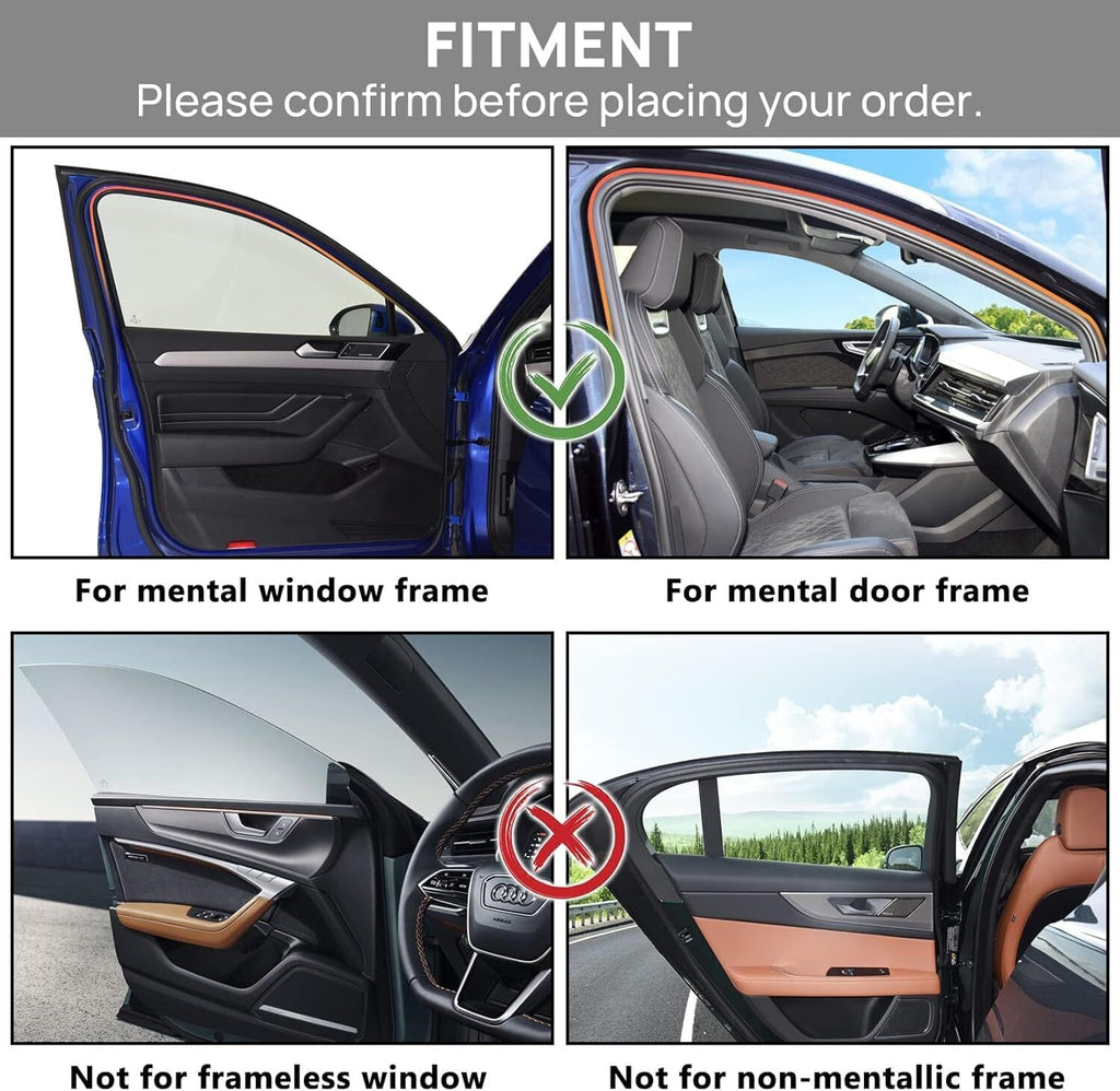 Universal Side Window Sun Shade Magnetic Privacy Blinds Car Blackout Curtain For
