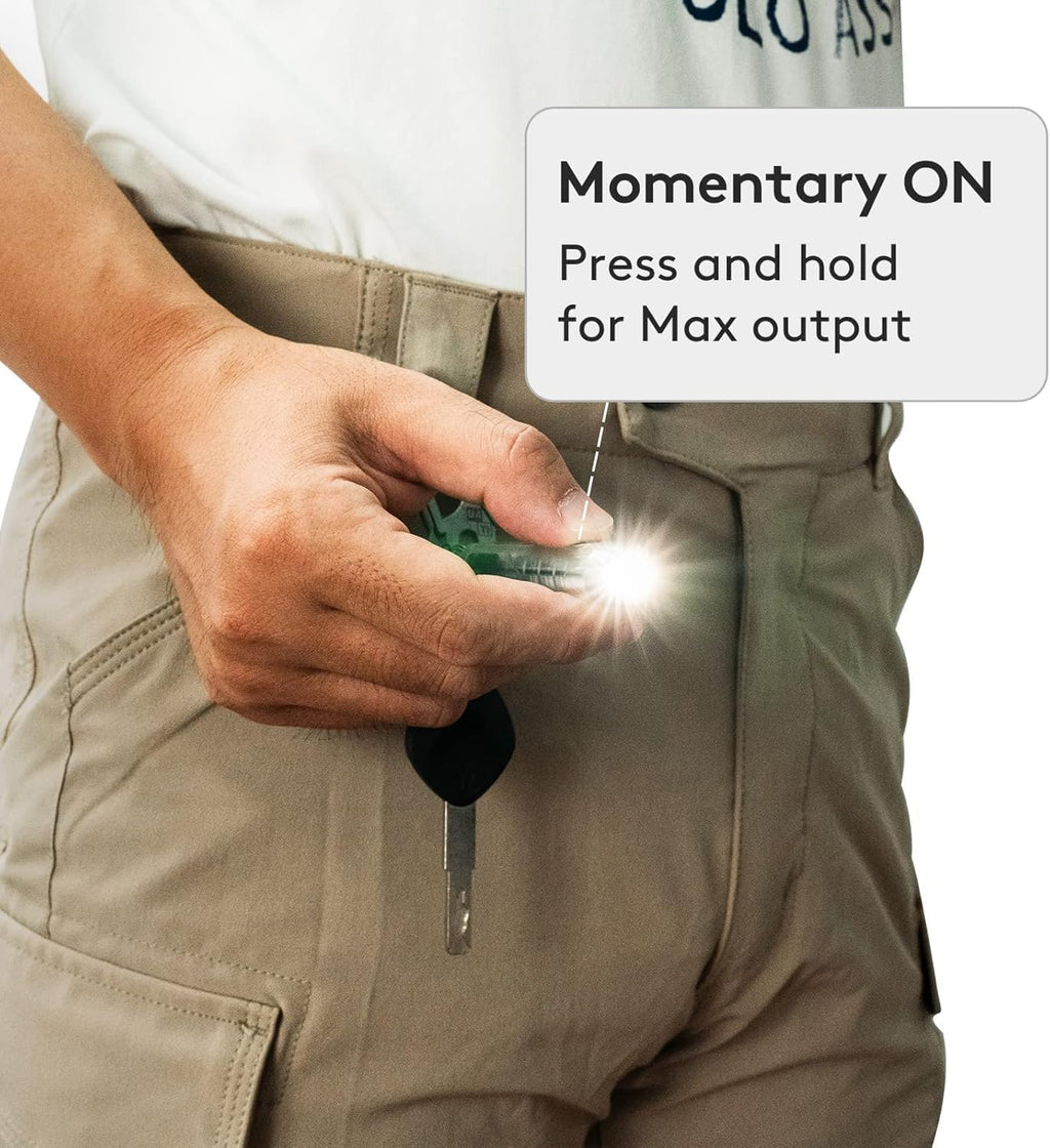 4Th USB-C Aurora A8 EDC Flashlight, 6500K LED Max 650 Lumen, Momentary on Keychain Light with Magnetic Clip/Base, Lock Mode, for Checking Outdoor(365Nm/Red/White)