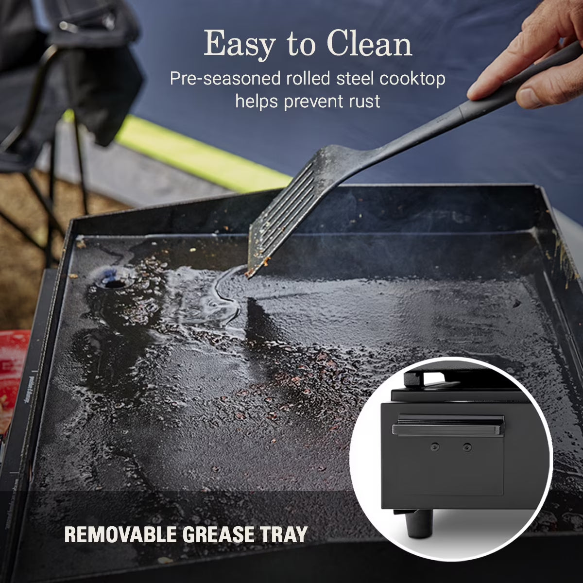 Sportster Tabletop 17-Inch Griddle, Black