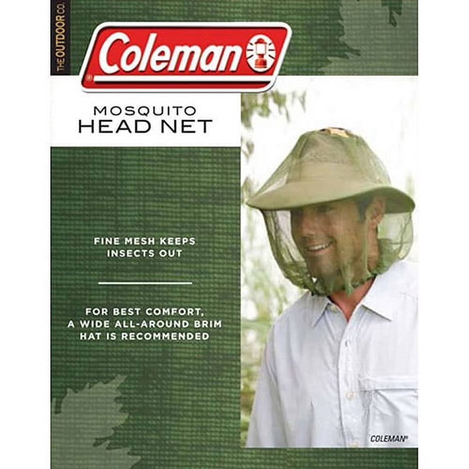 Mosquito Mesh Head Net with Brim, Green