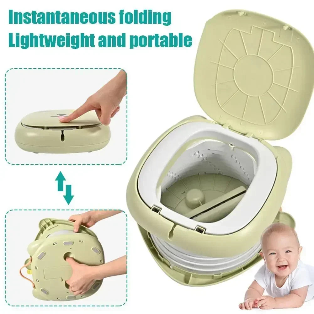 Portable Toilet, Folding Children Portable Potty for Car Camping Indoor Outdoor Bathroom for Baby Kids Children, Camping, Overlanding, Off-roading