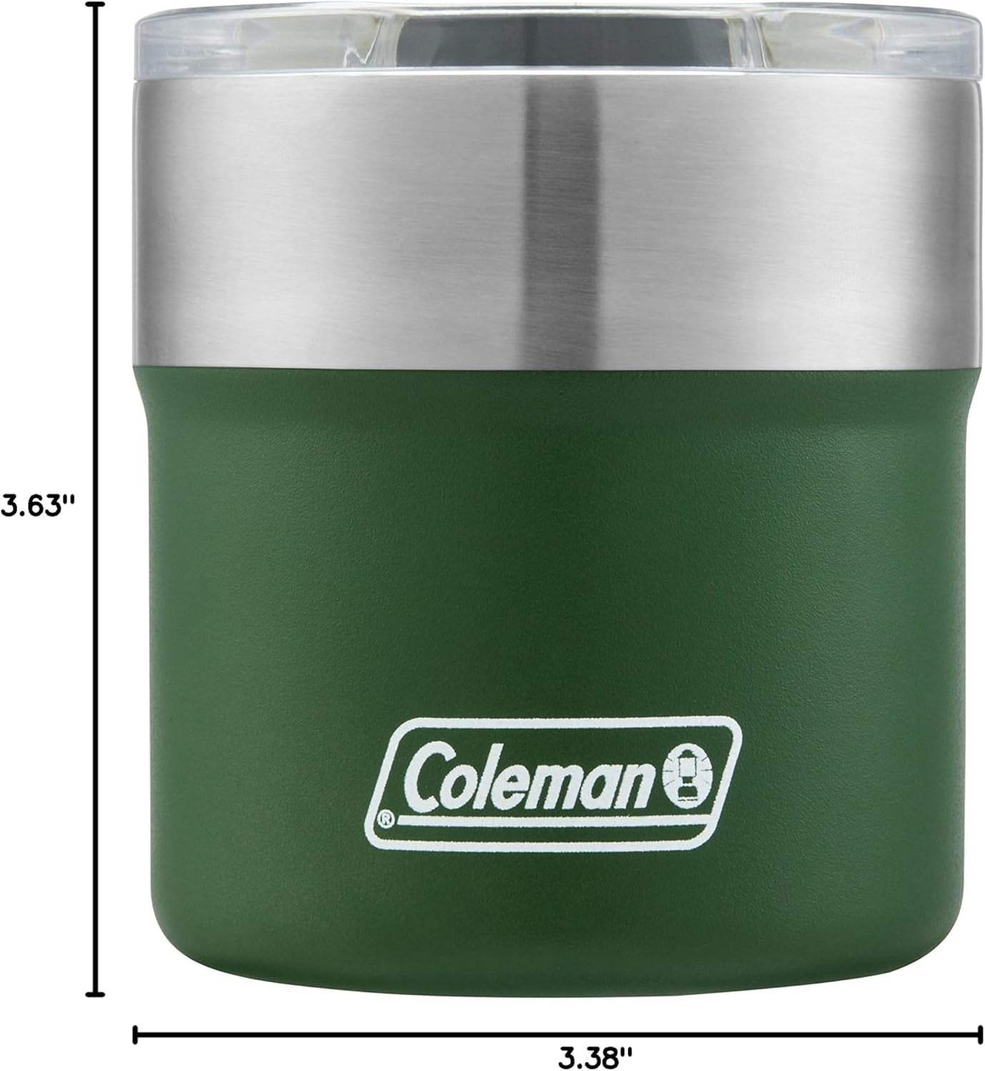 13Oz Vacuum-Insulated Stainless Steel Rocks Glass, Outdoor Cocktail Tumbler with Slidable Spout Cover, Keeps Ice Cold up to 9 Hours