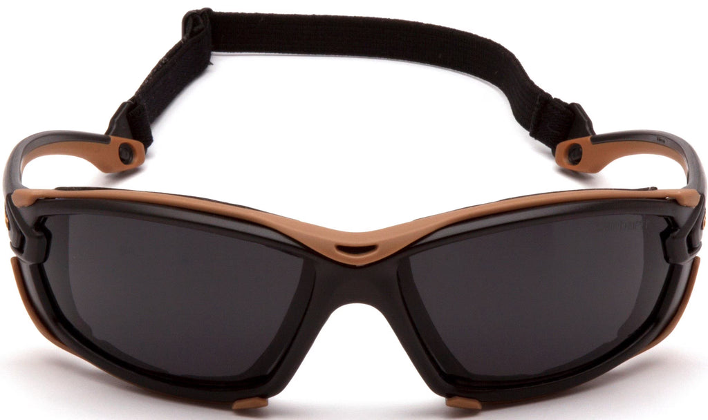 Carhartt  Black & Tan Frame Safety Glasses with Gray H2MAX Anti-Fog Lenses