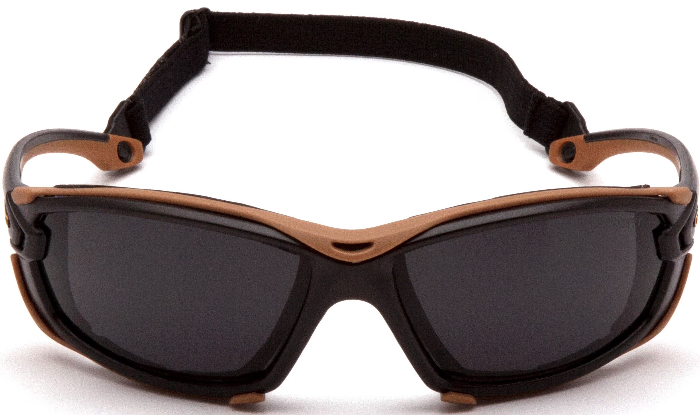 Carhartt  Black & Tan Frame Safety Glasses with Gray H2MAX Anti-Fog Lenses