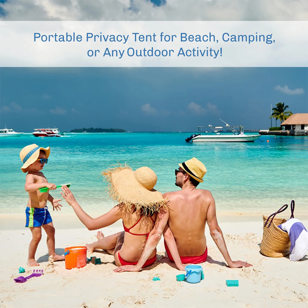 Outdoors Pop up Privacy Tent, Dressing Room, or Bathroom (Black)