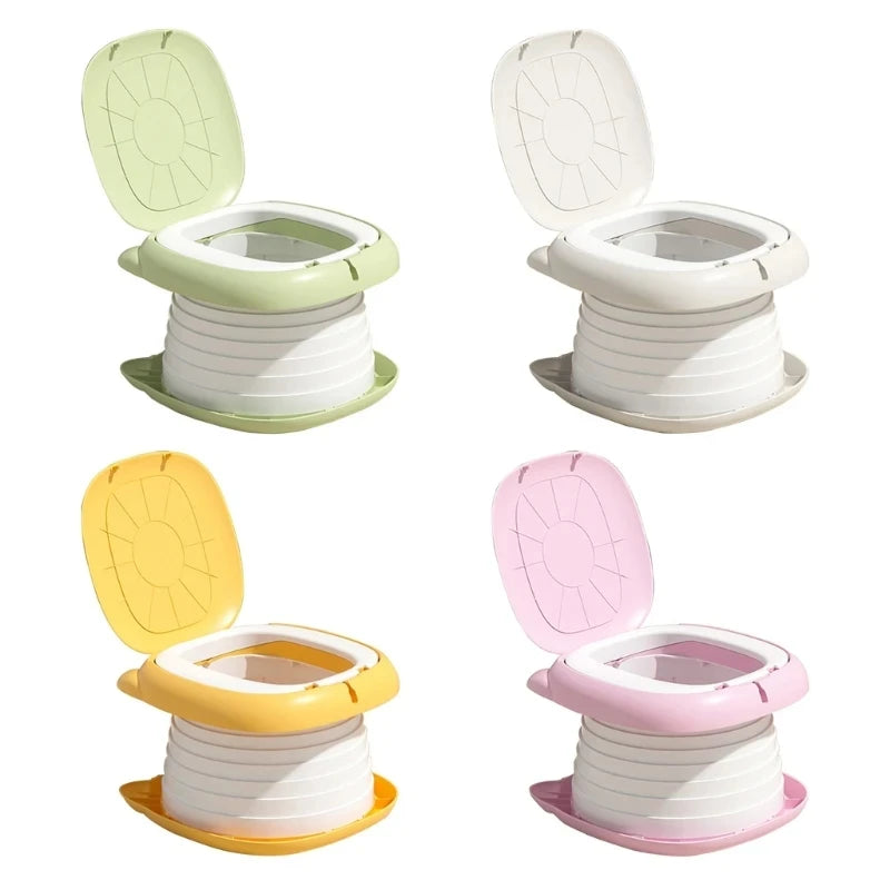 Portable Toilet, Folding Children Portable Potty for Car Camping Indoor Outdoor Bathroom for Baby Kids Children, Camping, Overlanding, Off-roading