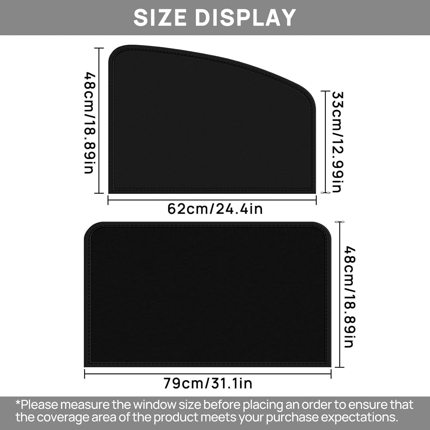 Universal Side Window Sun Shade Magnetic Privacy Blinds Car Blackout Curtain For