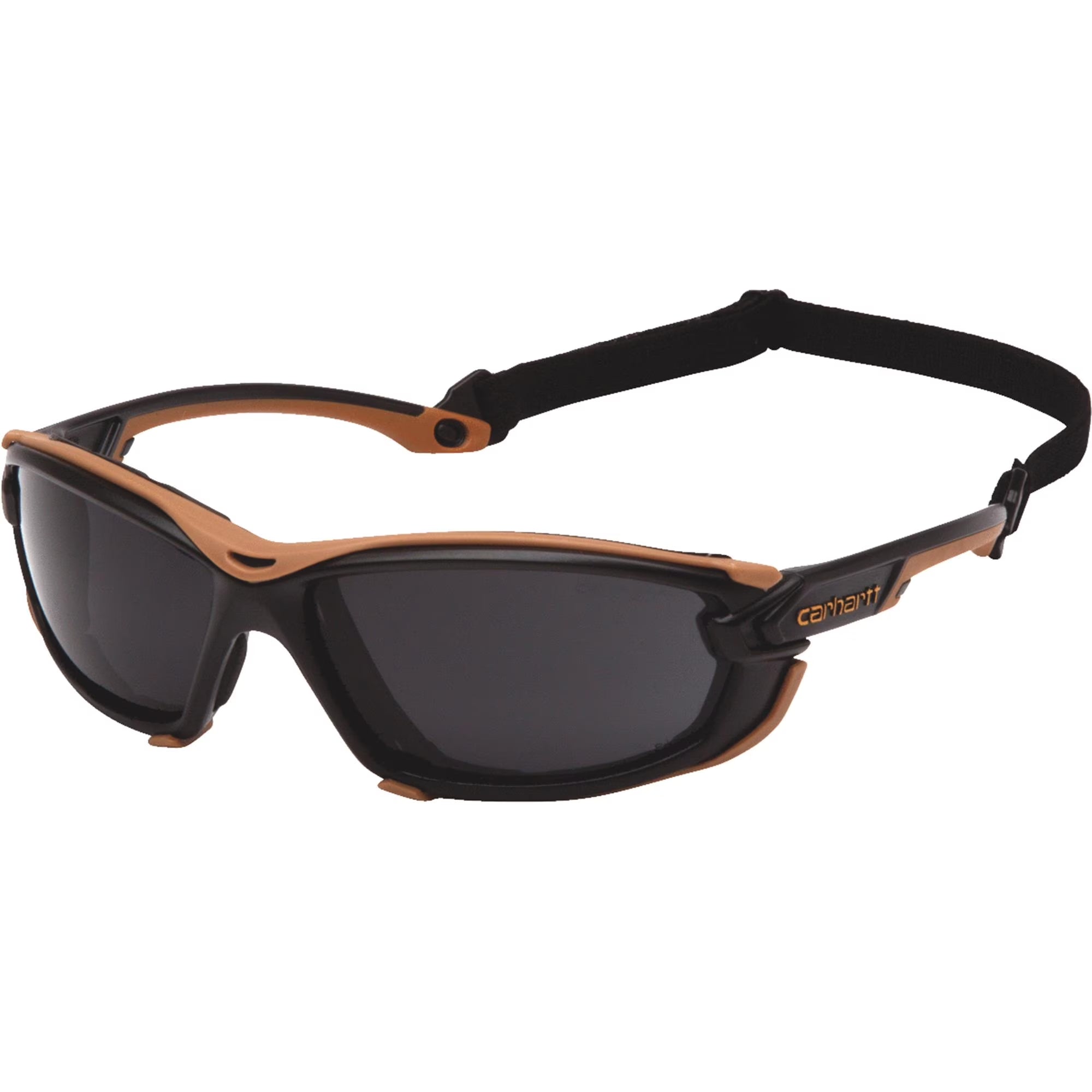 Carhartt  Black & Tan Frame Safety Glasses with Gray H2MAX Anti-Fog Lenses