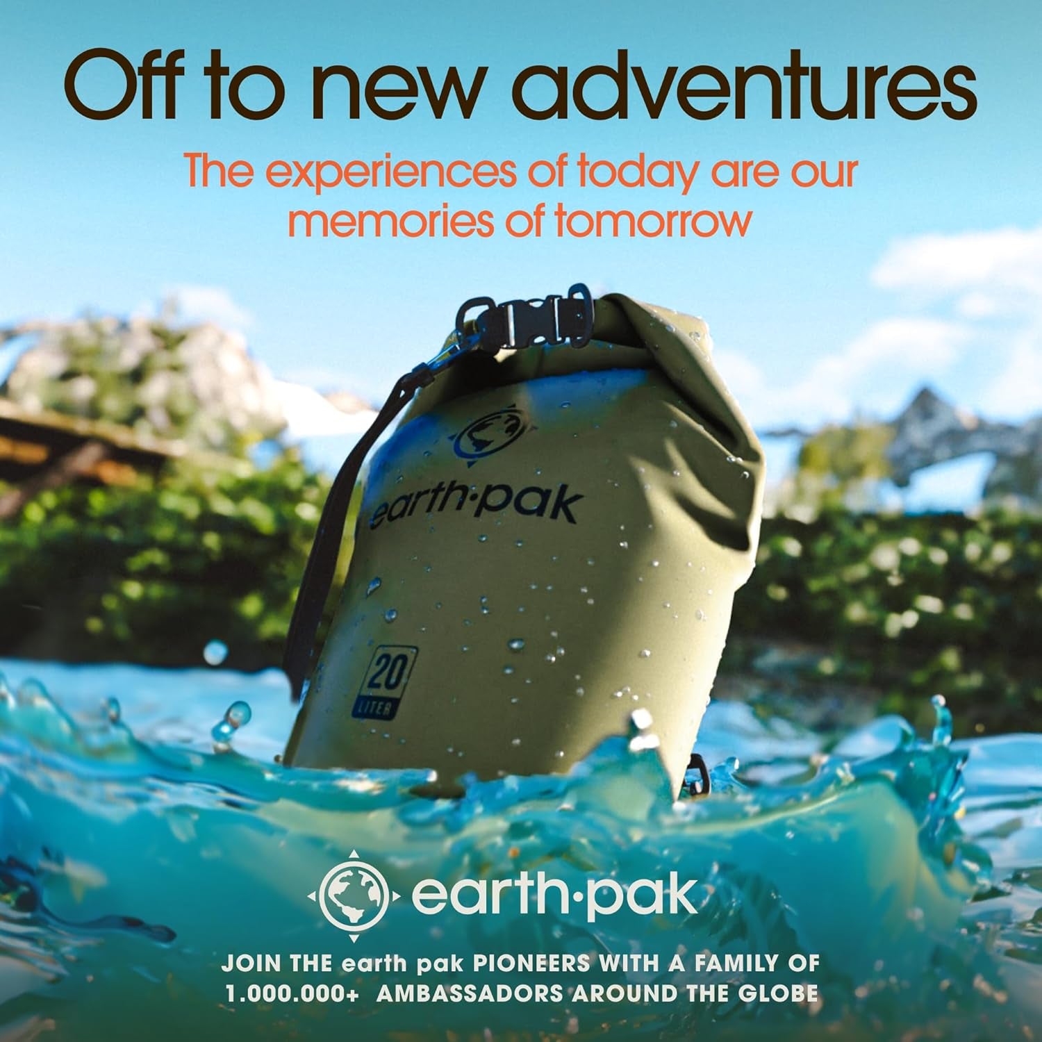 Waterproof Dry Bag - Roll Top Waterproof Backpack Sack Keeps Gear Dry for Outdoor Activities with Waterproof Phone Case