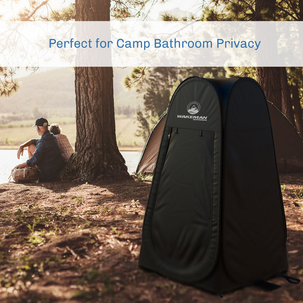 Outdoors Pop up Privacy Tent, Dressing Room, or Bathroom (Black)